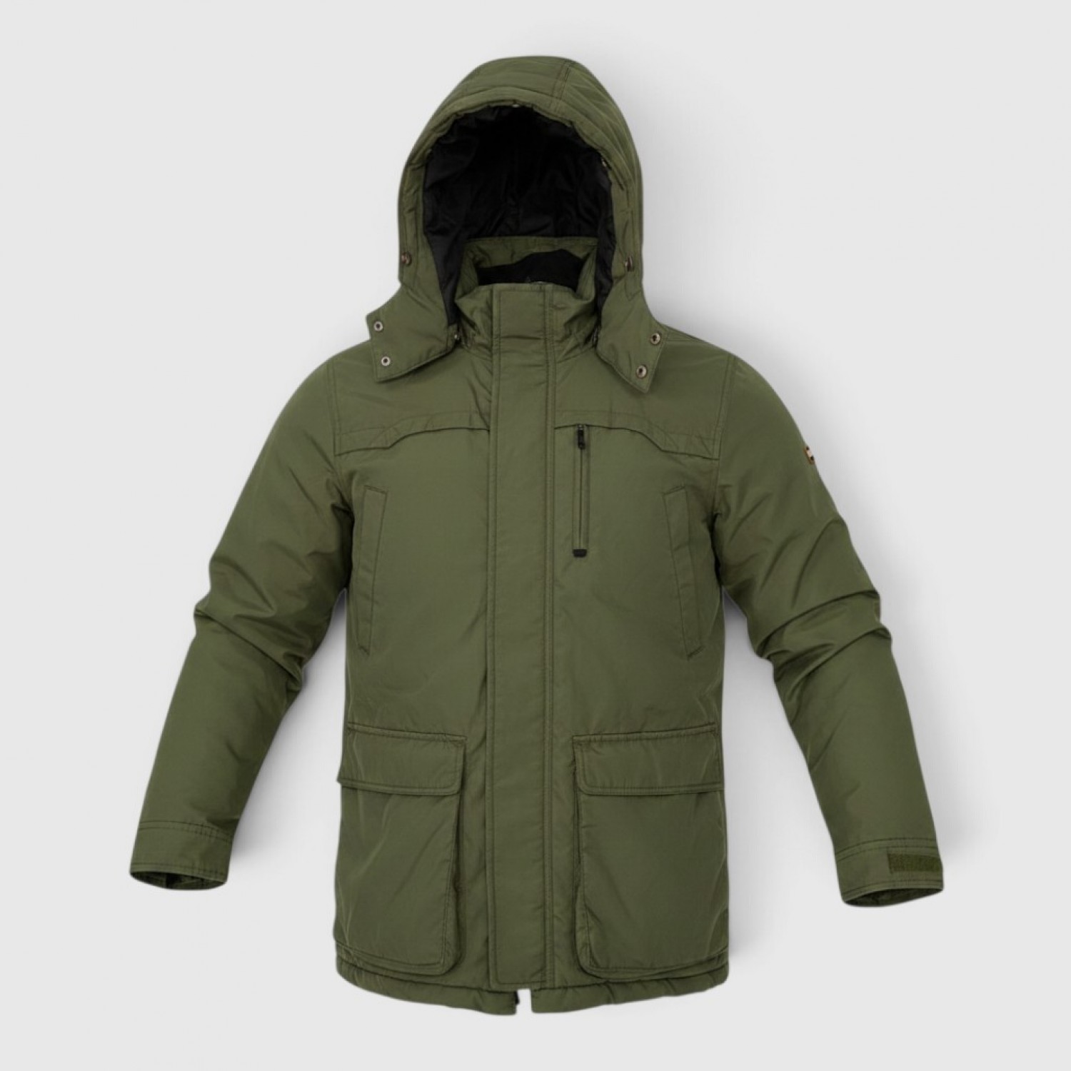 Ανδρικό Χακί Parka Μπουφάν με Κουκούλα / Pre-Owned